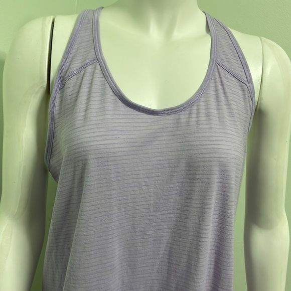 Lululemon Essential Tank Heathered Sheer Striped Violet - Picture 11 of 11